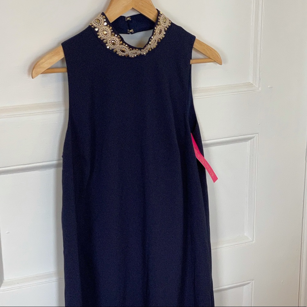 LILLY PULITZER Brandi Stretch Beaded Mini Shift Dress - Women’s Size 4 - New - Picture 3 of 10